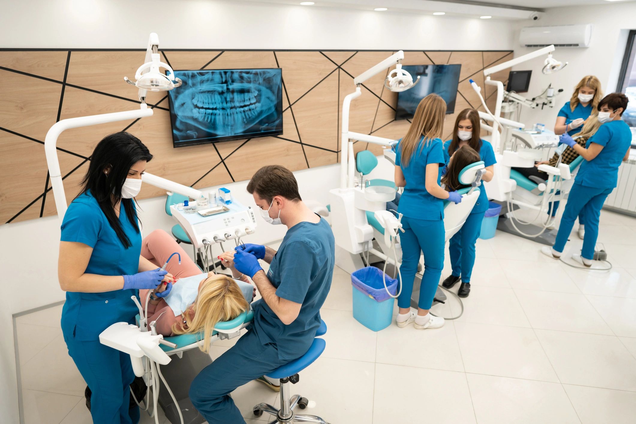 Bright Smile Family Dentistry team in a modern dental clinic