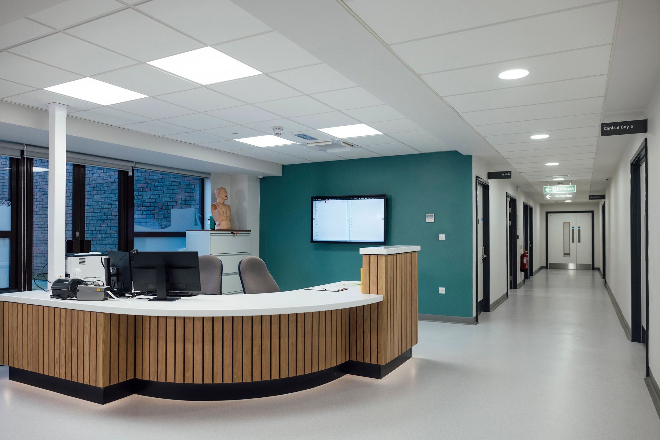 Calm clinic interior